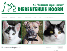 Tablet Screenshot of dierenasiel-hoorn.nl